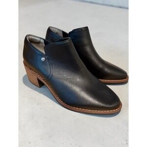 Hush Puppies Women's‎ Ailee Black Ankle Boots Size 8.5 Leather New Without Box